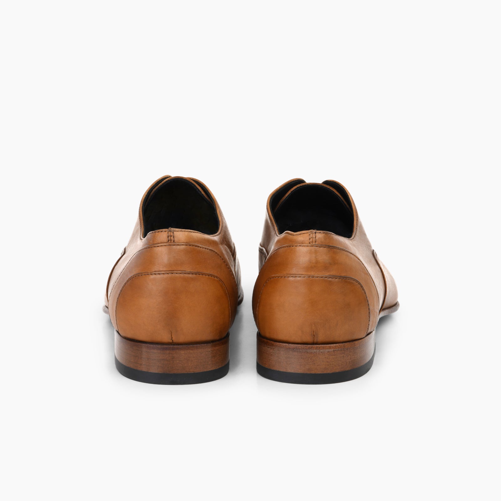 Richelieu Laurent en cuir de veau souple camel