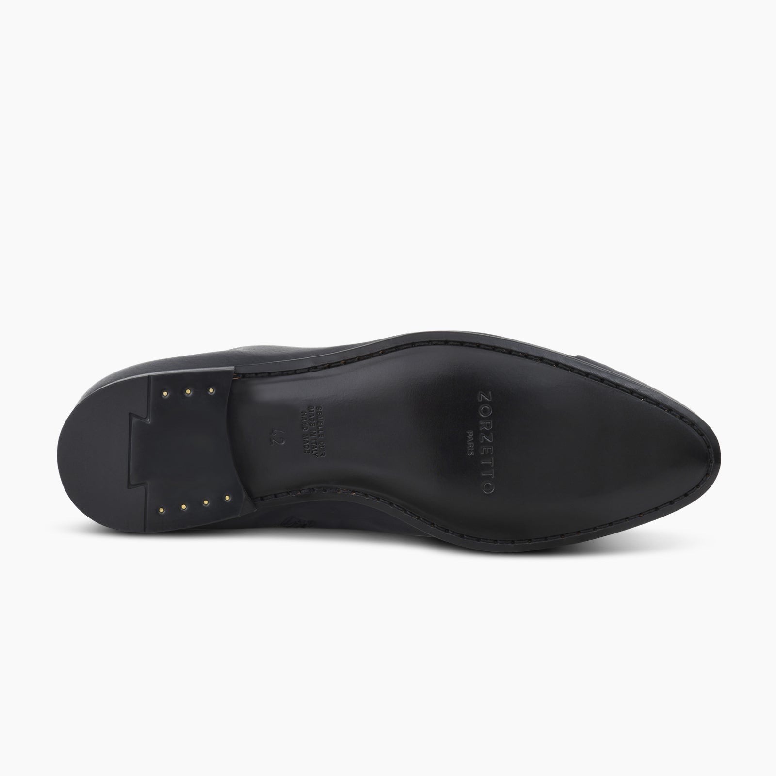 Bottine Andy en cuir de veau souple bleu