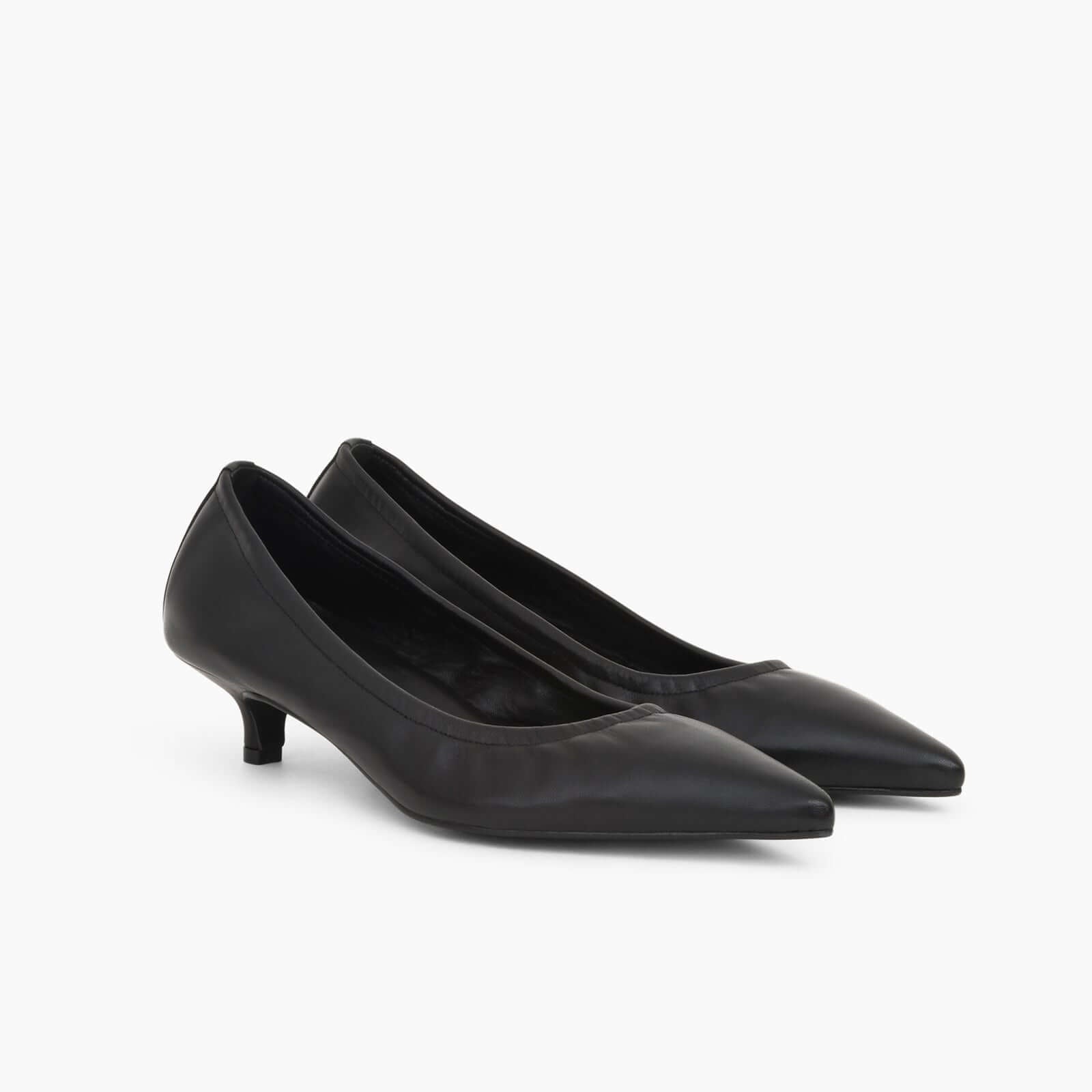 Escarpins Alice en cuir de veau souple Noir