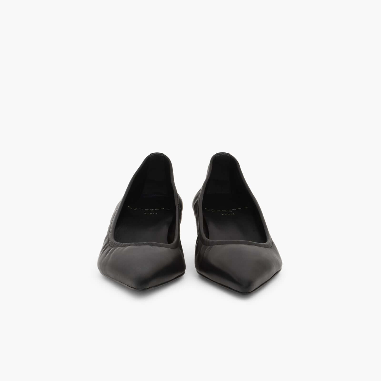 Escarpins Alice en cuir de veau souple Noir