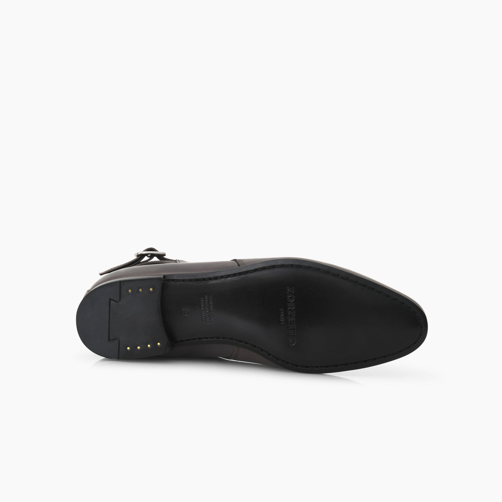Bottine Kate en cuir de veau lisse gris