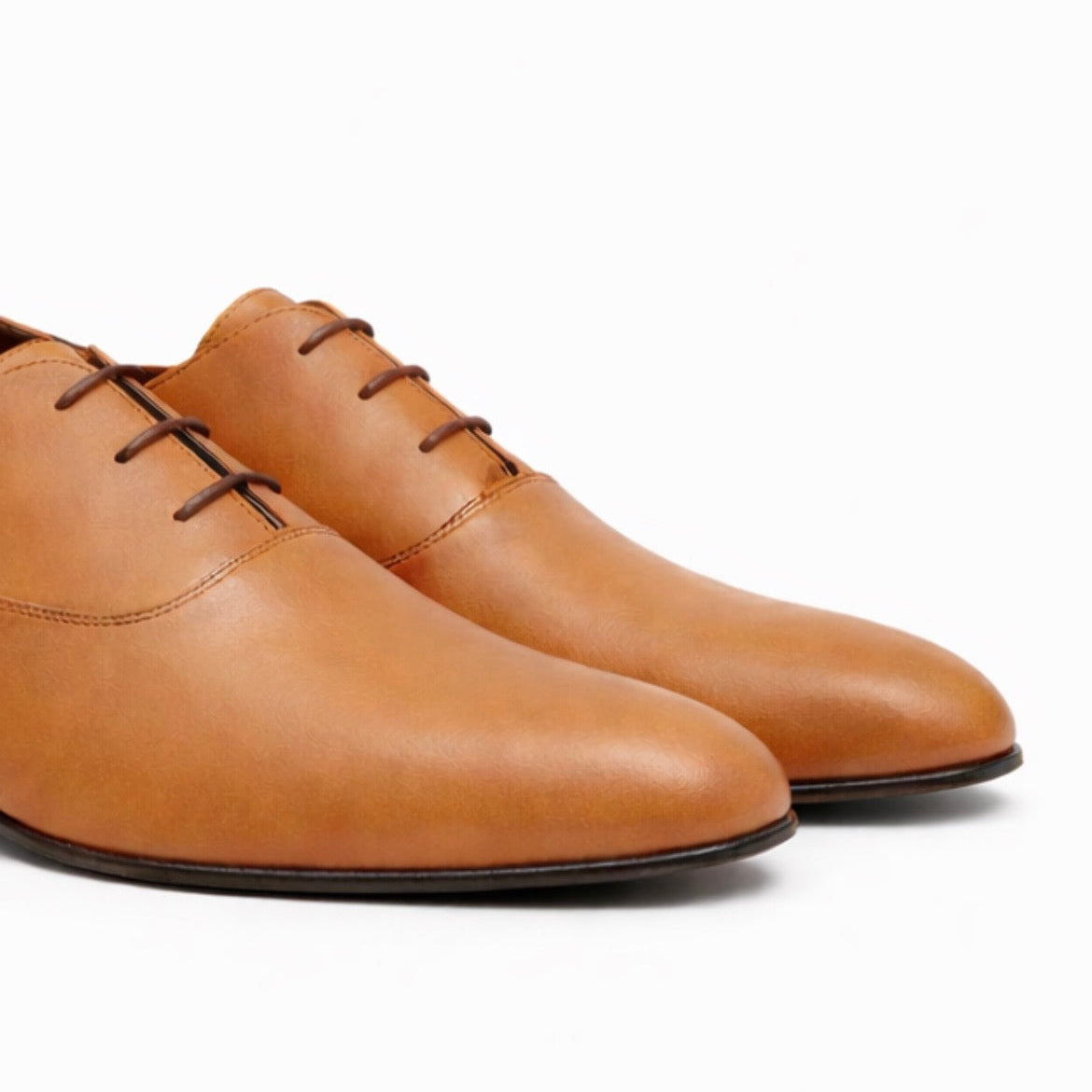 Richelieu Charles en cuir de veau lisse camel