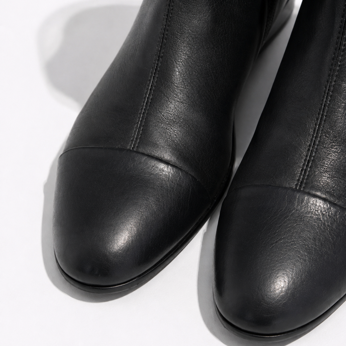 Bottine Andy en cuir de veau souple noir