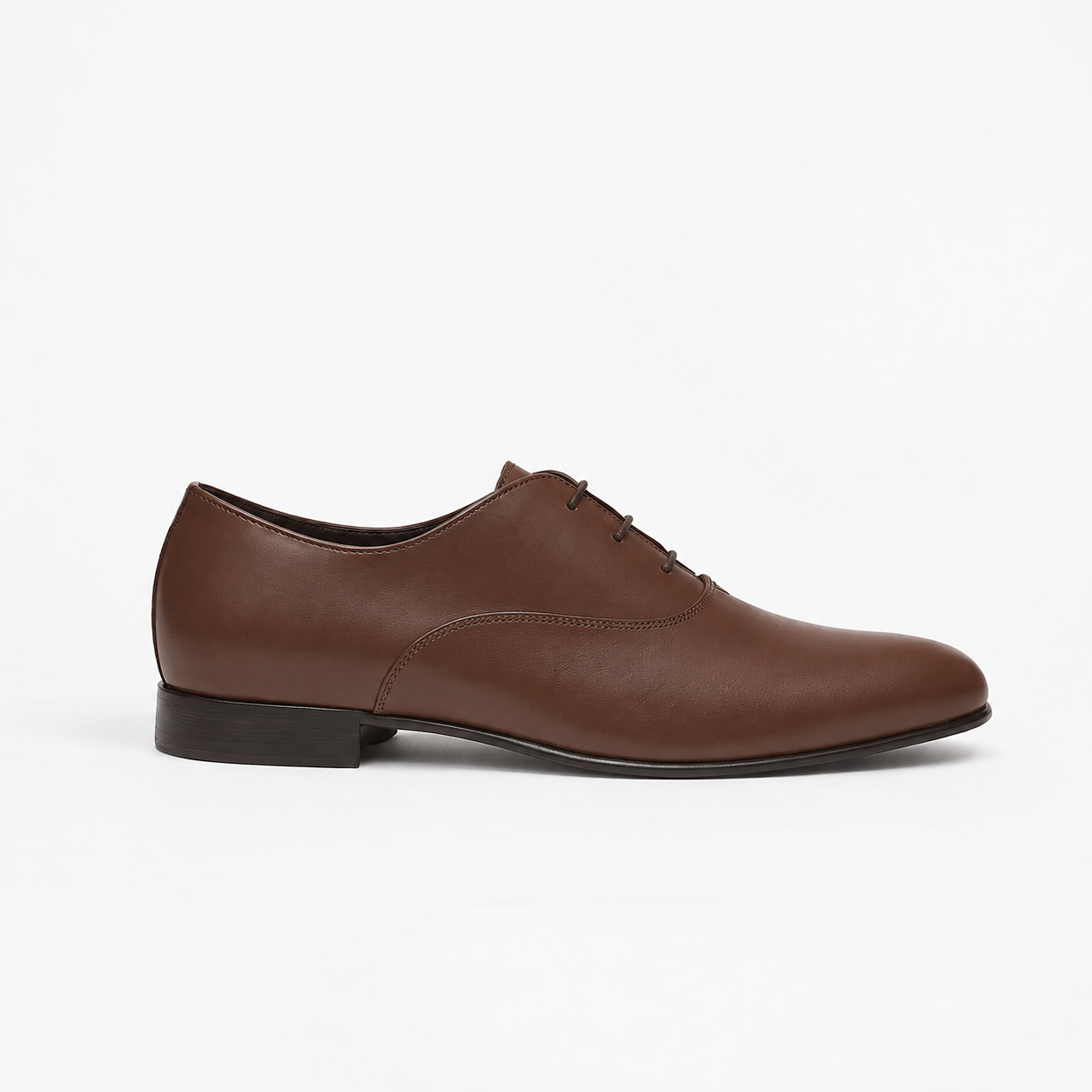 Richelieu Charles en cuir de veau lisse chocolat