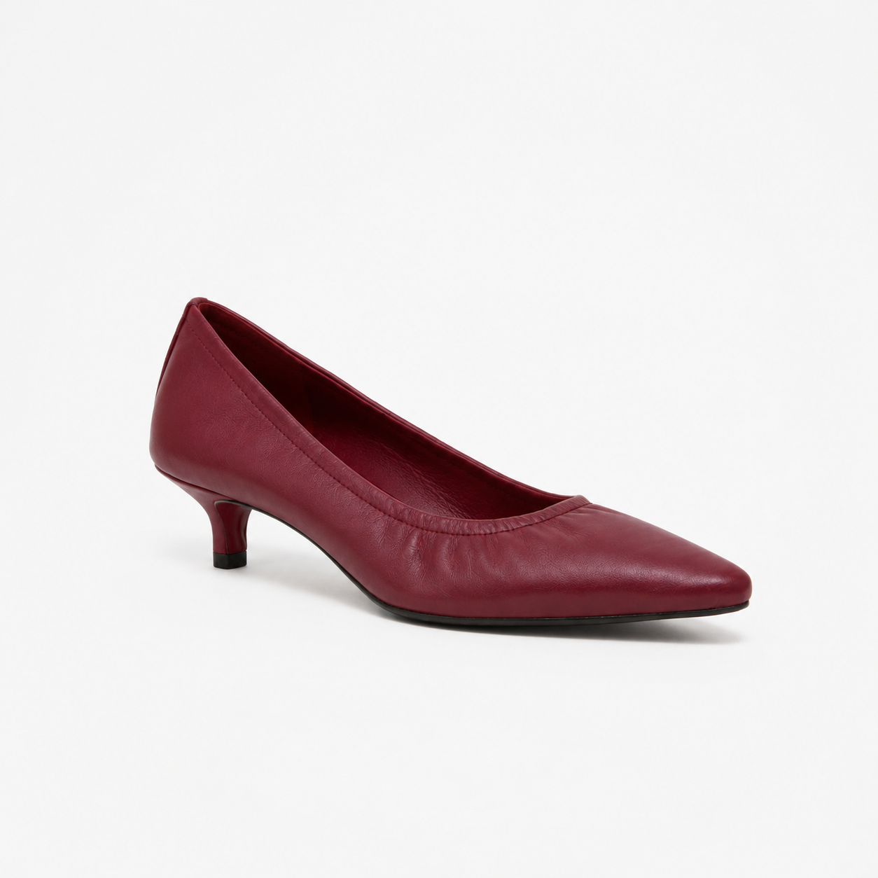 Escarpins Alice en cuir de veau souple Bordeaux
