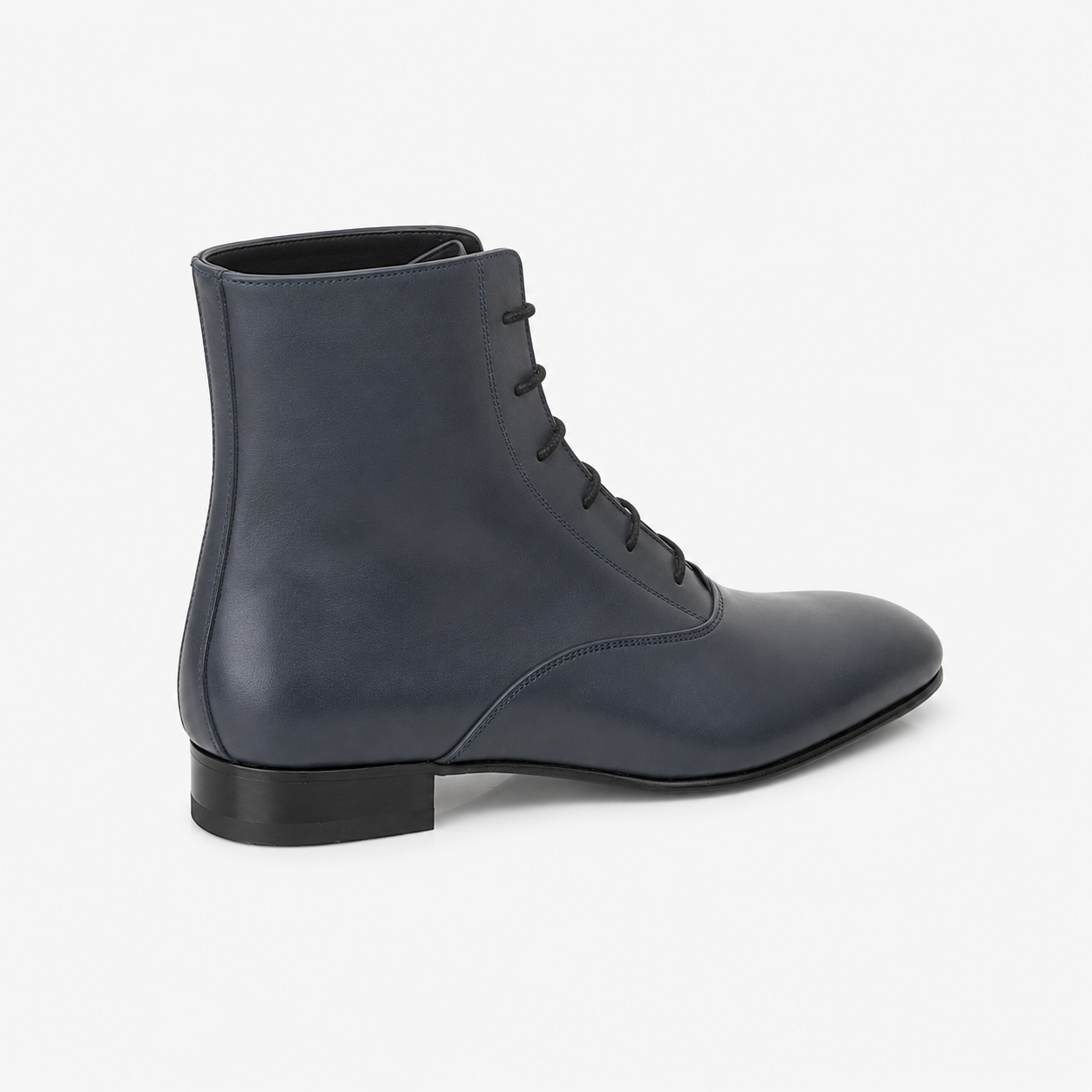 Collection Keren Ann x Zorzetto - Bottine Ines en cuir de veau lisse bleu