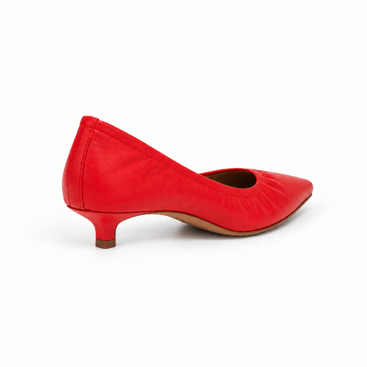 Escarpins Alice en cuir de veau souple Rouge