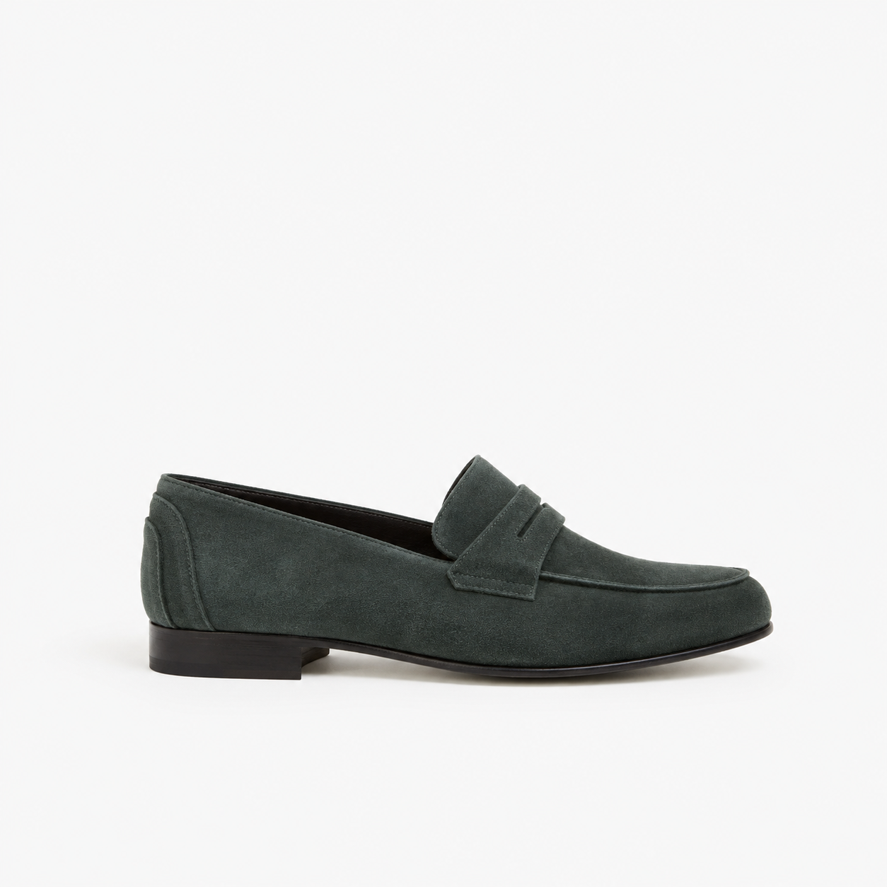 Mocassin Serge en veau velours vert