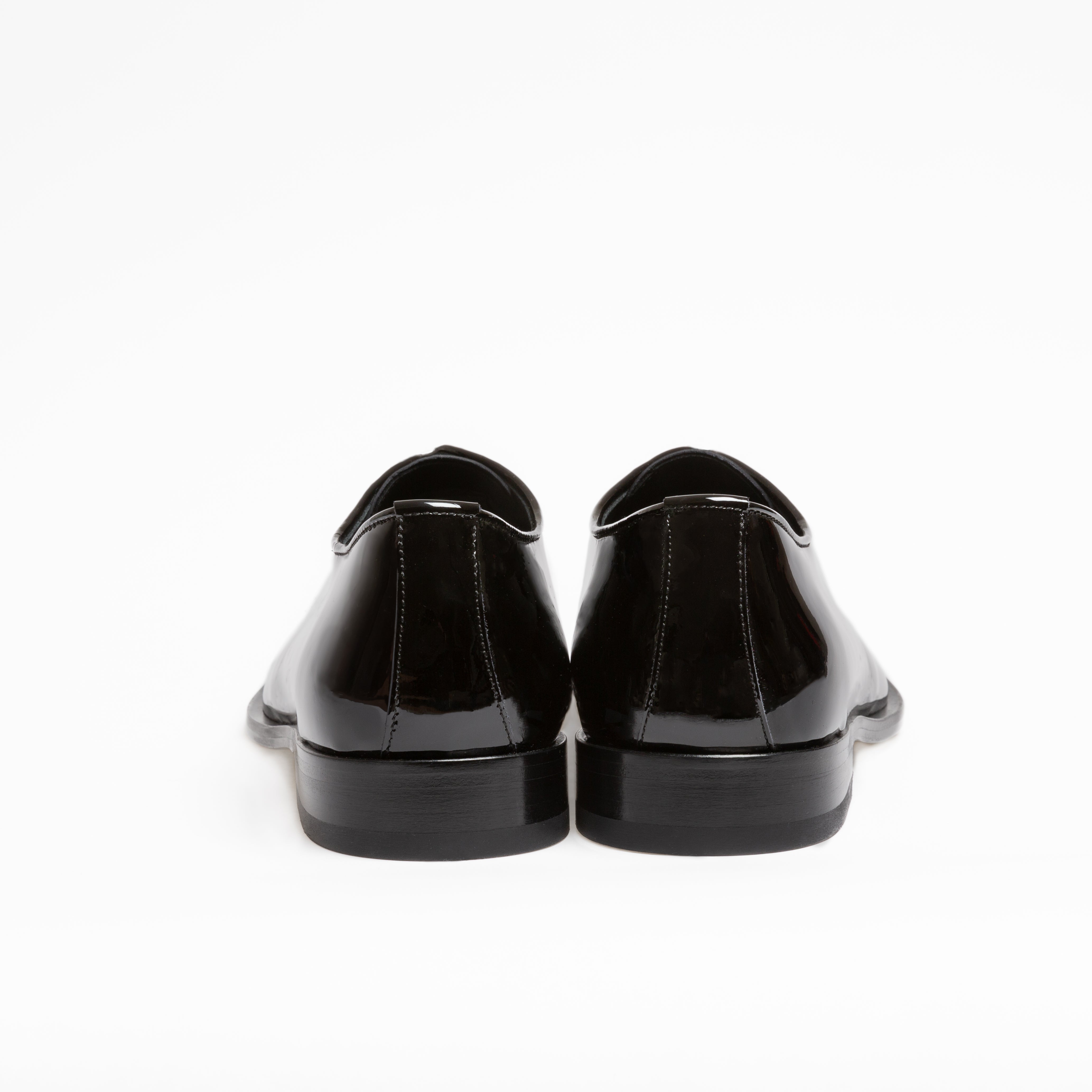 Derby Yves en cuir de veau vernis noir