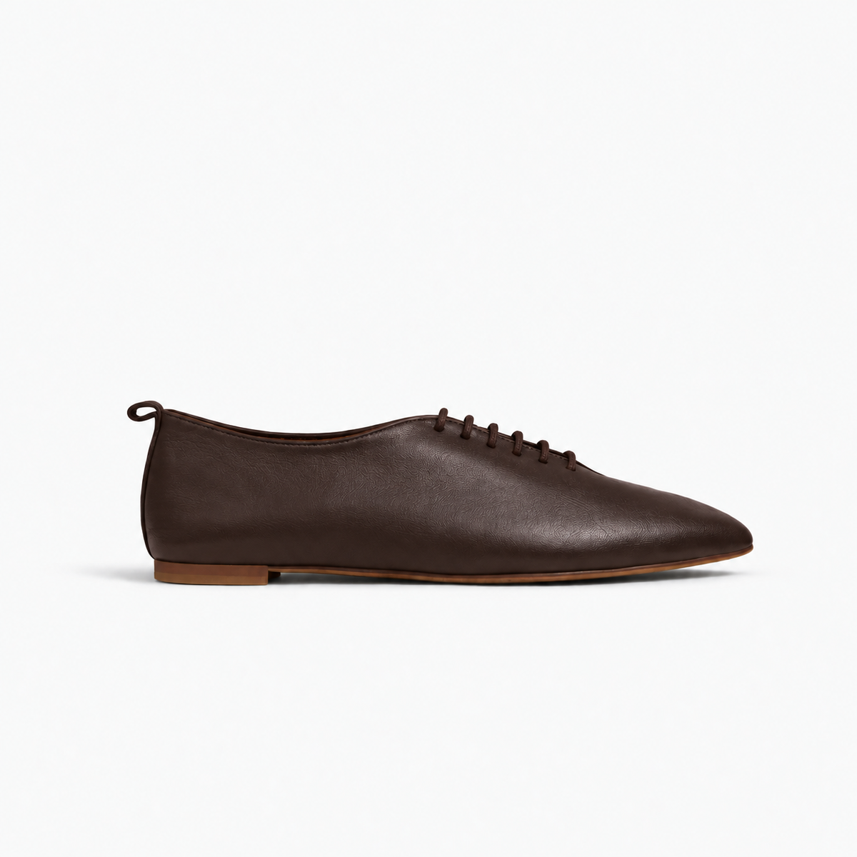 PRECOMMANDE LIVRAISON NOVEMBRE : Richelieu Adèle en cuir de veau souple chocolat