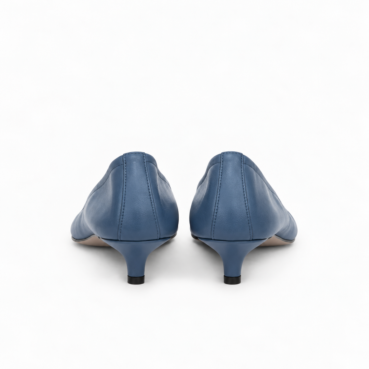 PRECOMMANDE LIVRAISON NOVEMBRE : Escarpins Alice en cuir de veau souple jeans