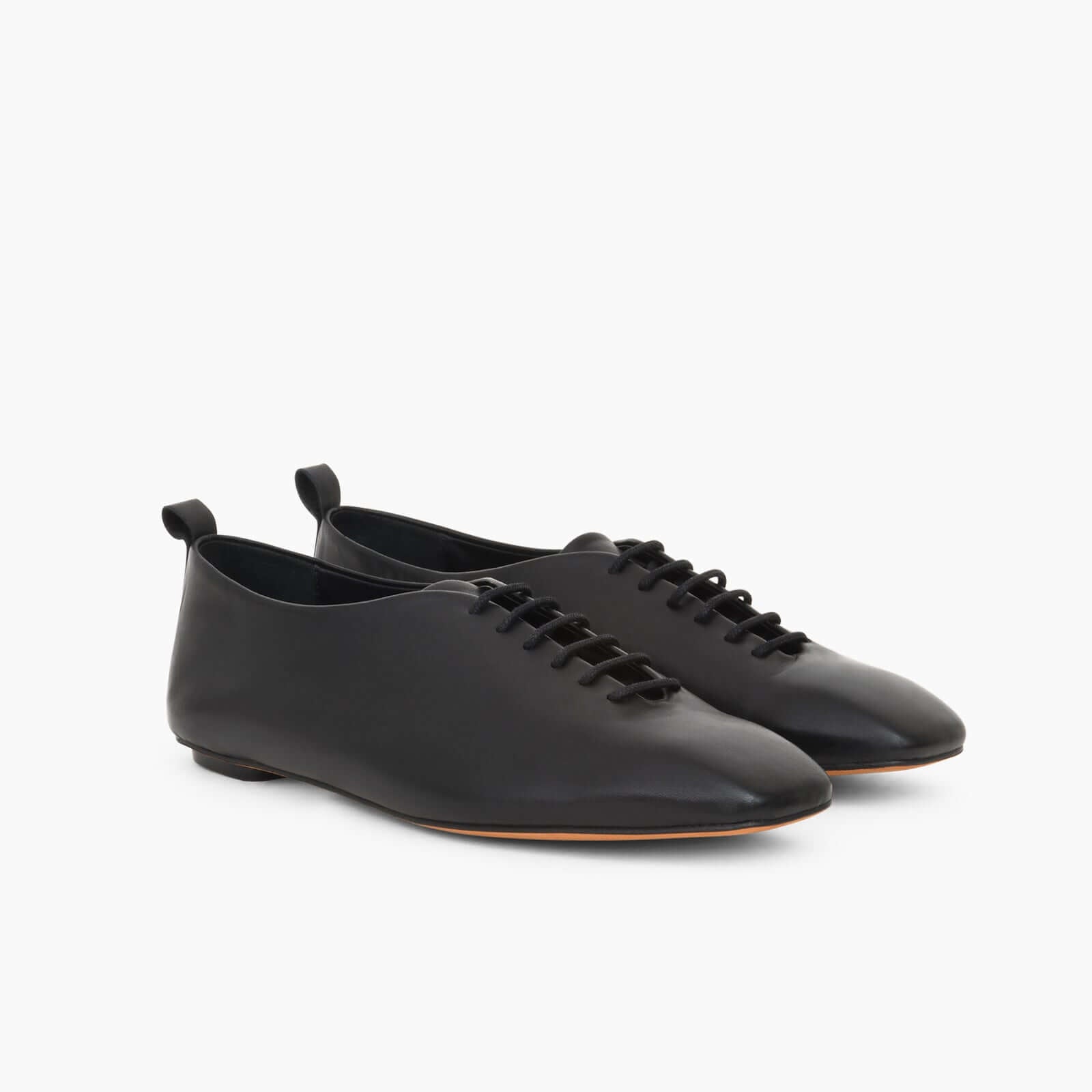Richelieu Adèle en cuir de veau souple Noir