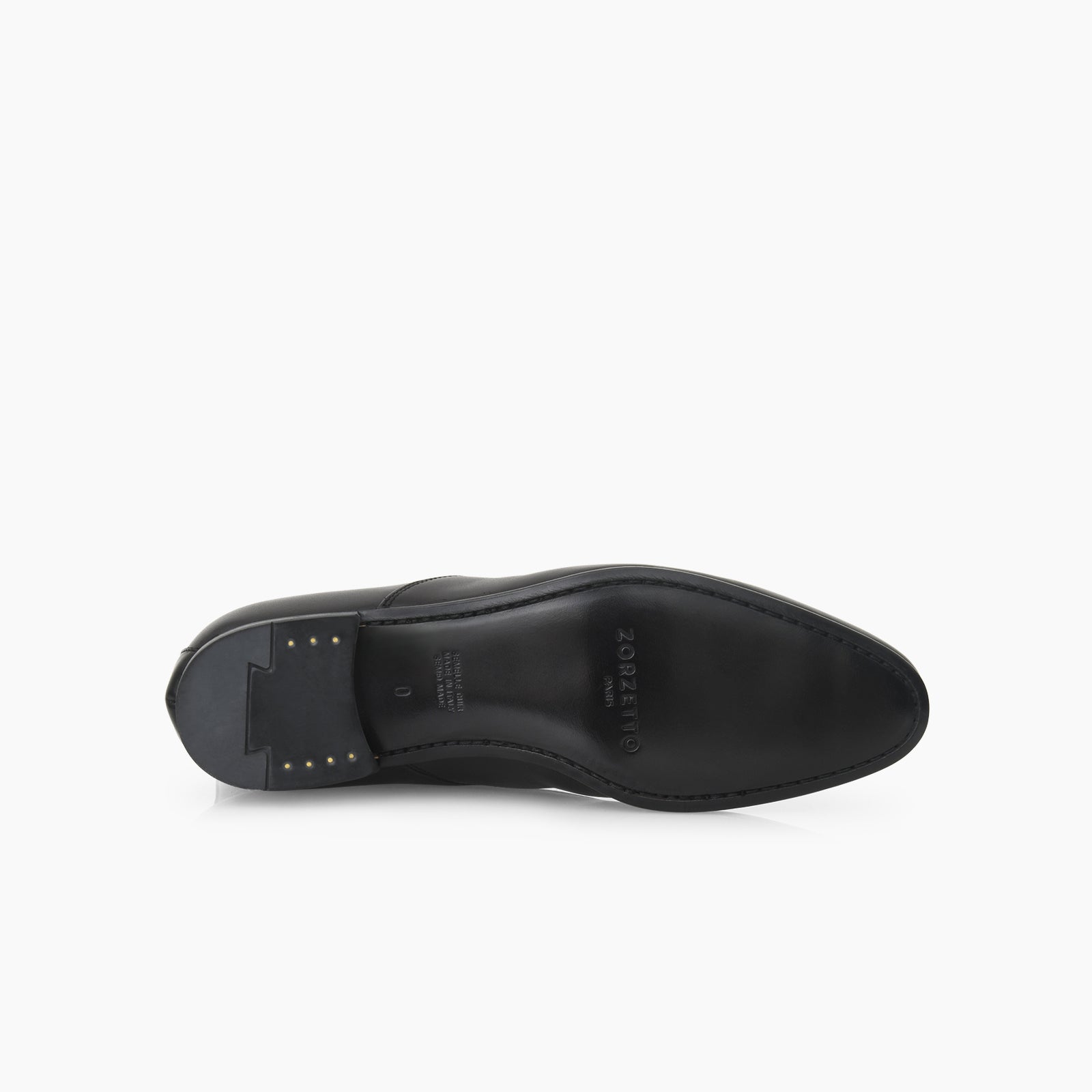 Bottine Ines en cuir de veau lisse noir