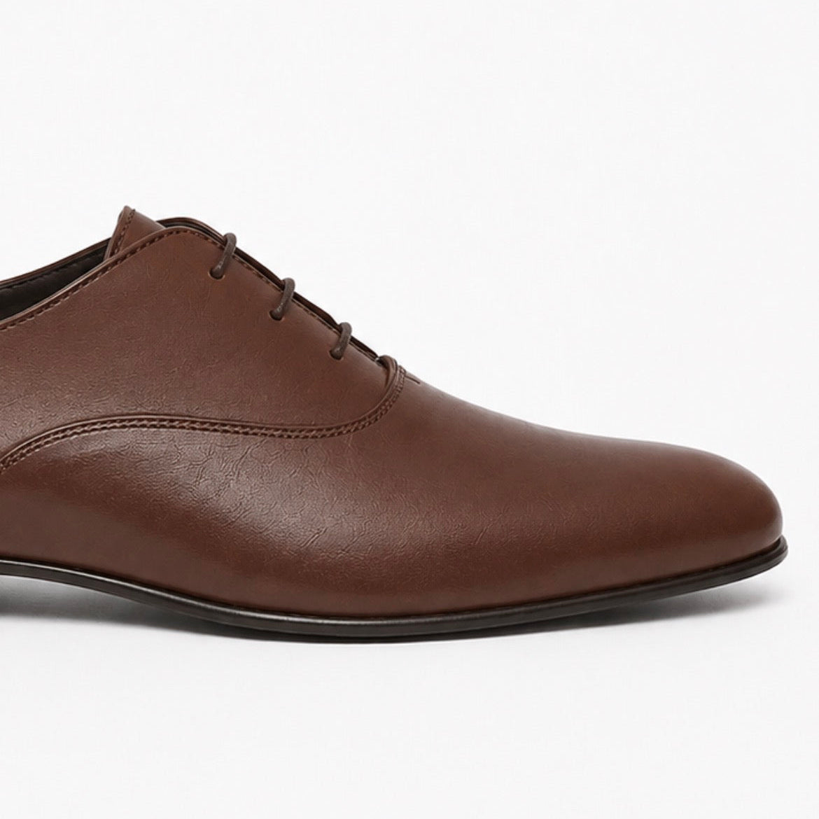 Richelieu Charles en cuir de veau lisse chocolat