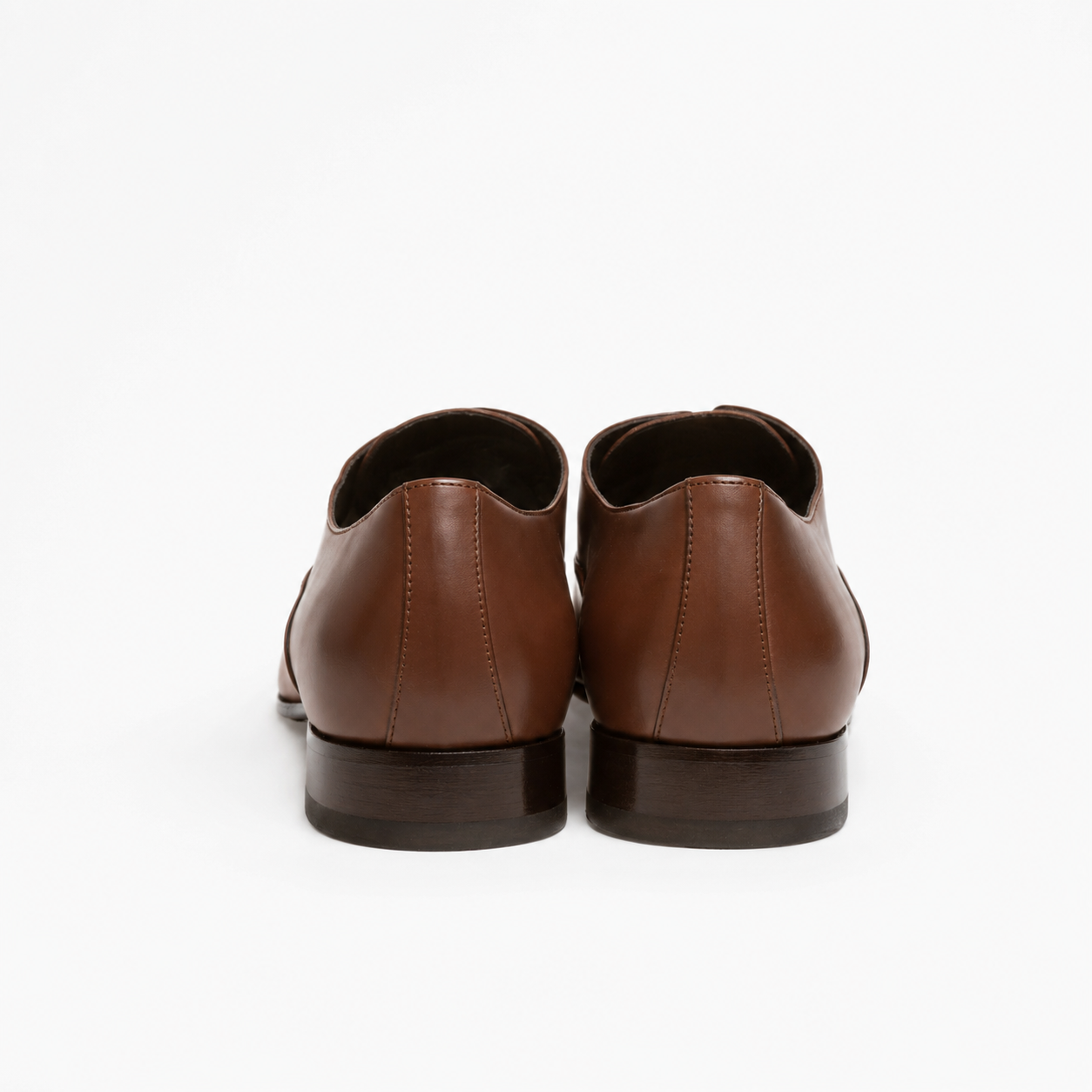 Richelieu Charles en cuir de veau lisse chocolat