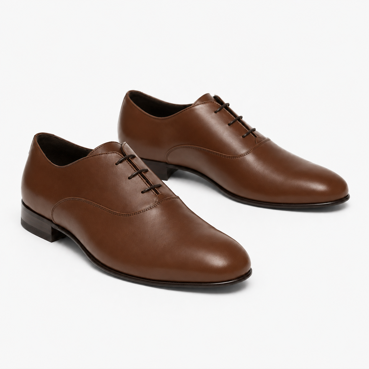 Richelieu Charles en cuir de veau lisse chocolat