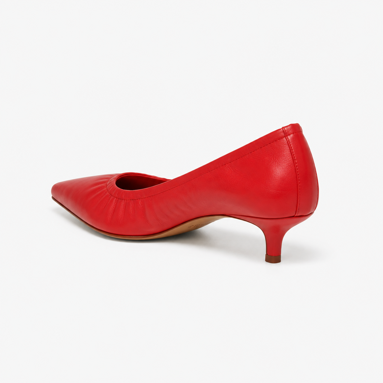 Escarpins Alice en cuir de veau souple Rouge