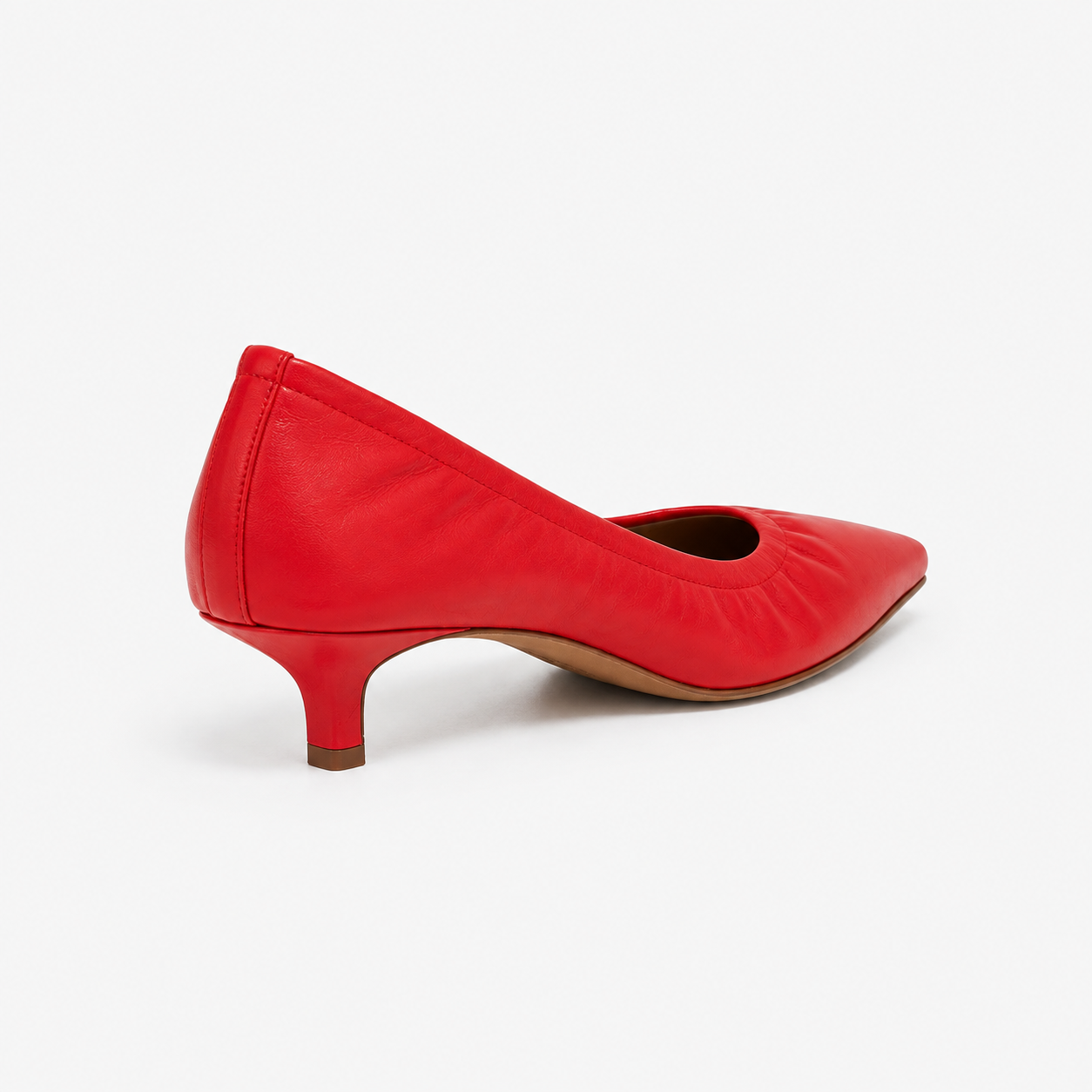 Escarpins Alice en cuir de veau souple Rouge