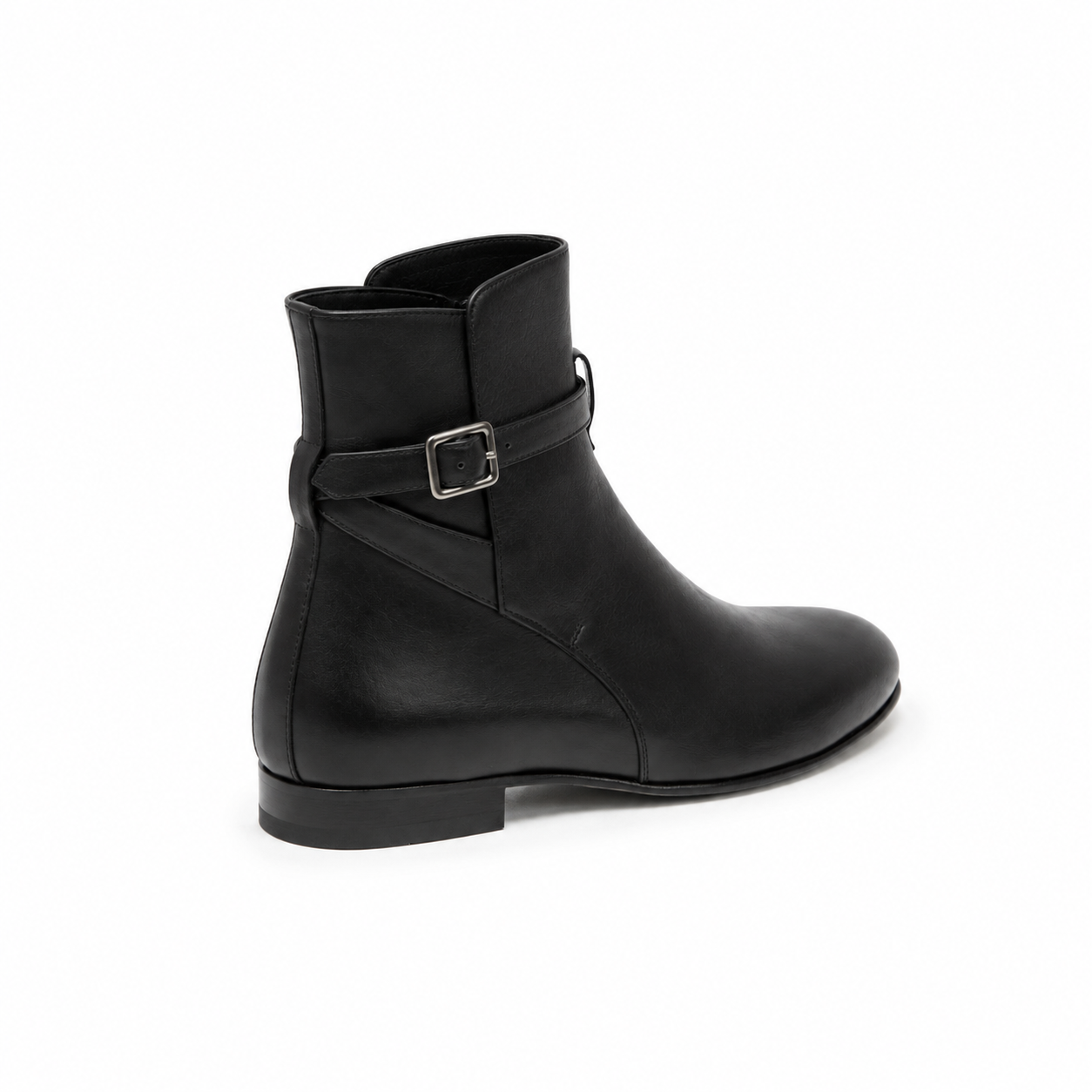 Bottine Kate en cuir de veau lisse noir