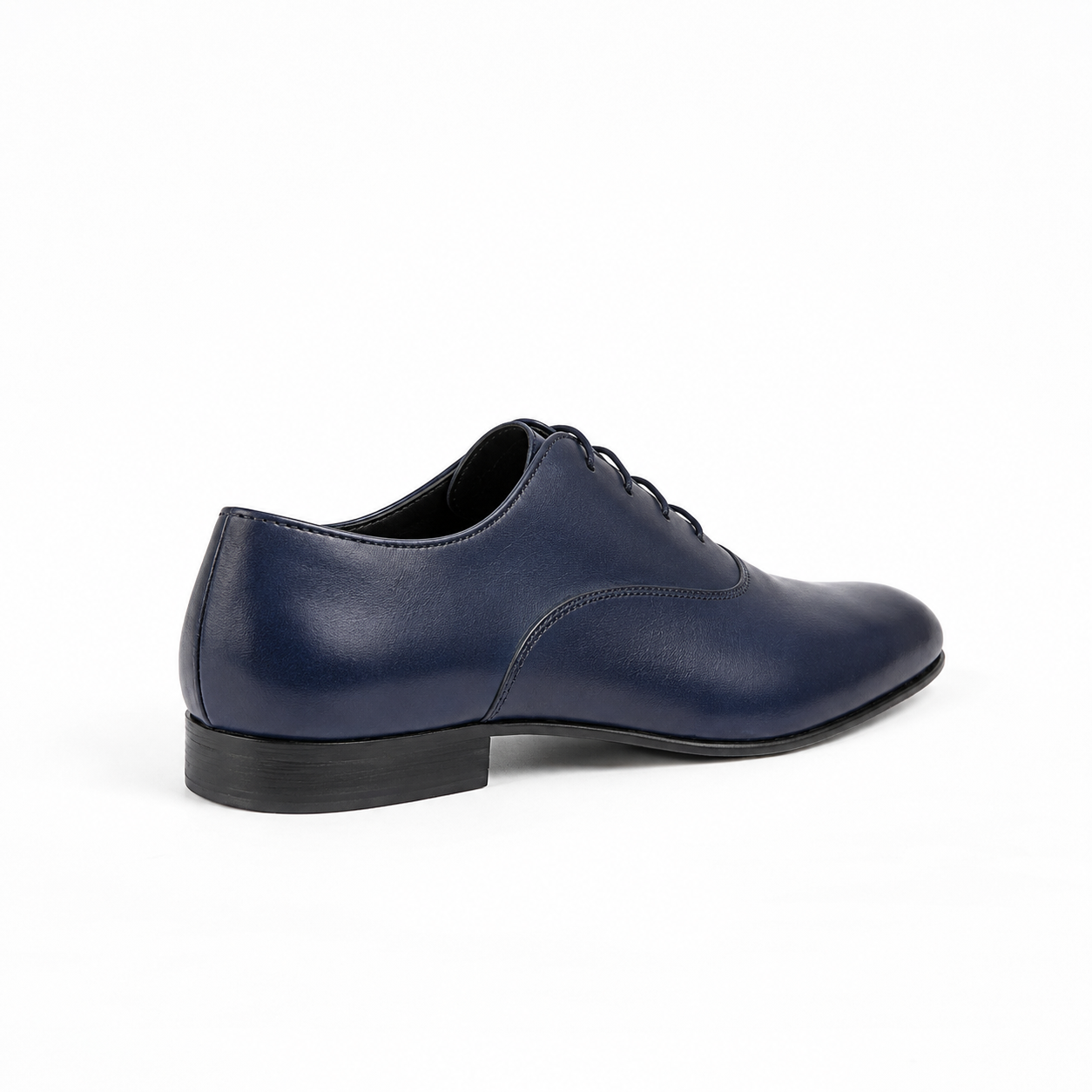 Richelieu Charles en cuir de veau lisse bleu
