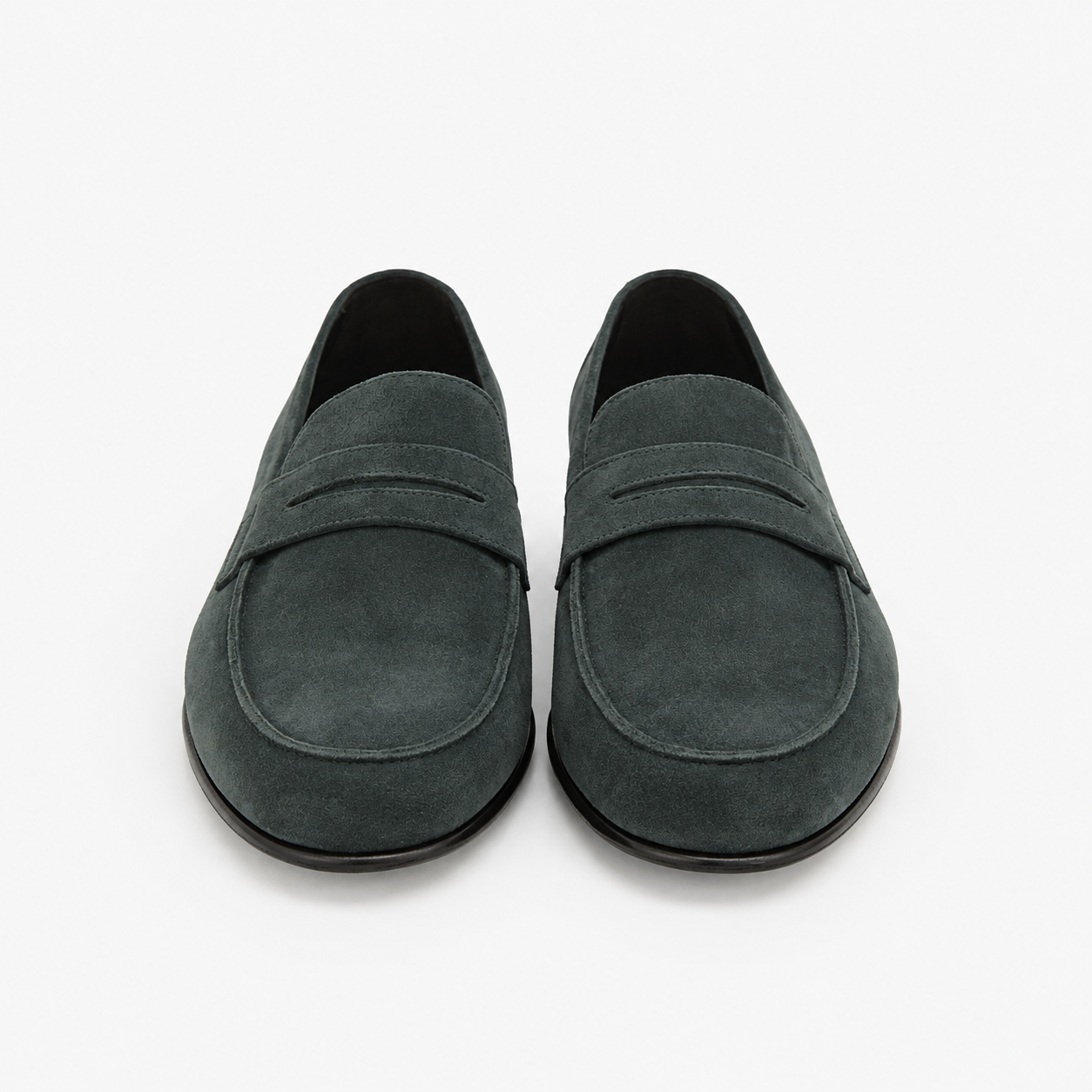 Mocassin Serge en veau velours vert