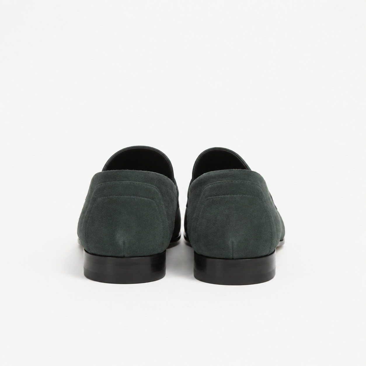 Mocassin Serge en veau velours vert