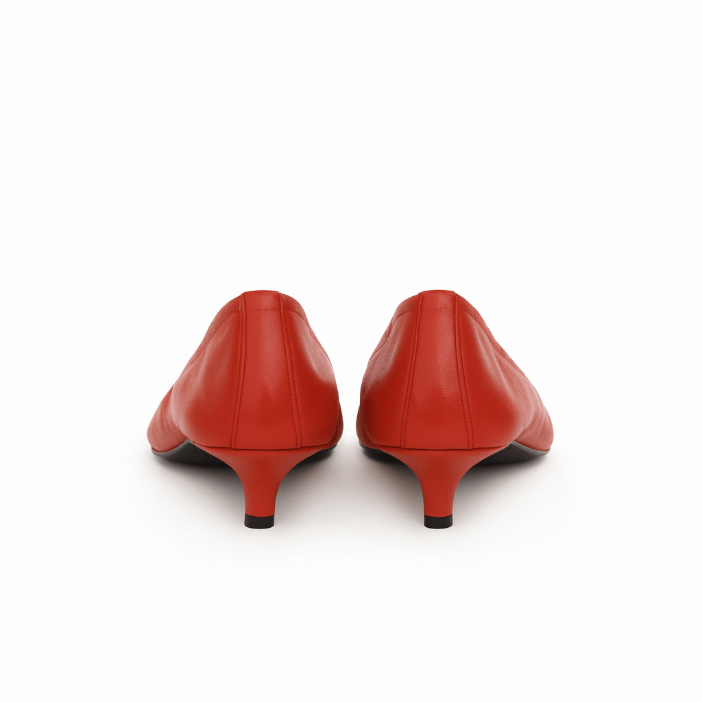 PRÉCOMMANDE - ESCARPINS ALICE EN CUIR DE VEAU SOUPLE ROUGE